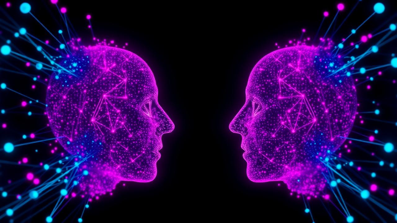 GPT-5 vs Gemini 3 LLM showdown — abstract neural visualization