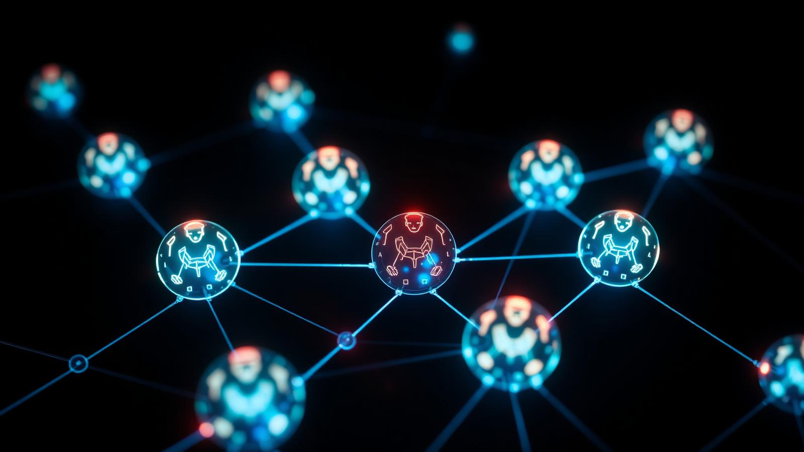 Multi-agent AI systems collaborating in 2026